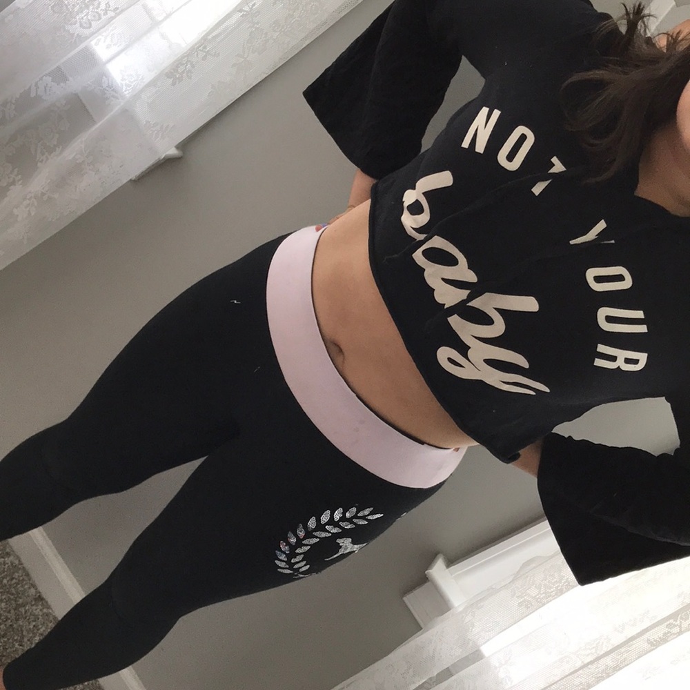 Papaya not your baby sweatshirt cropped